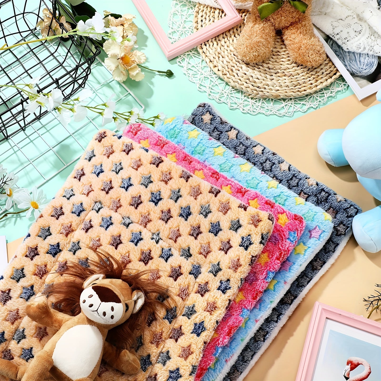 Pets Dog Bed Mat Crate Pad Soft Pet Bed Washable Crate Mat For Large Medium Small Dogs Reversible Fleece Dog Crate Kennel Mat Cat Bed Liner Super Soft Fluffy Premium Fleece Pet Blanket - CAPTURE360 5 CAPTURE360