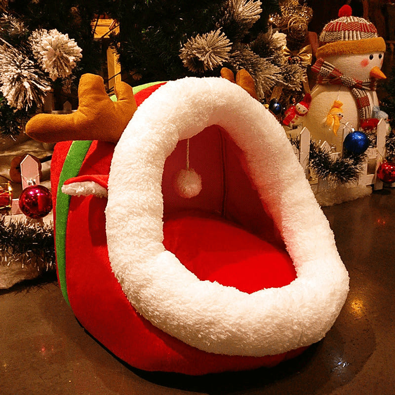 Cat Bed Indoor Soft Cats Houses Warm Cozy Cushion Bag Small Dog Removable Washable Tent Pet House Cat's Basket Pets Mat Supplies - CAPTURE360 5 CAPTURE360
