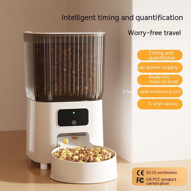 Automatic Pet Feeder Cat Intelligent Remote Control Cat Food Dog Food Timing Quantitative Video Monitoring Pet Feeding Machine - CAPTURE360 5 CAPTURE360