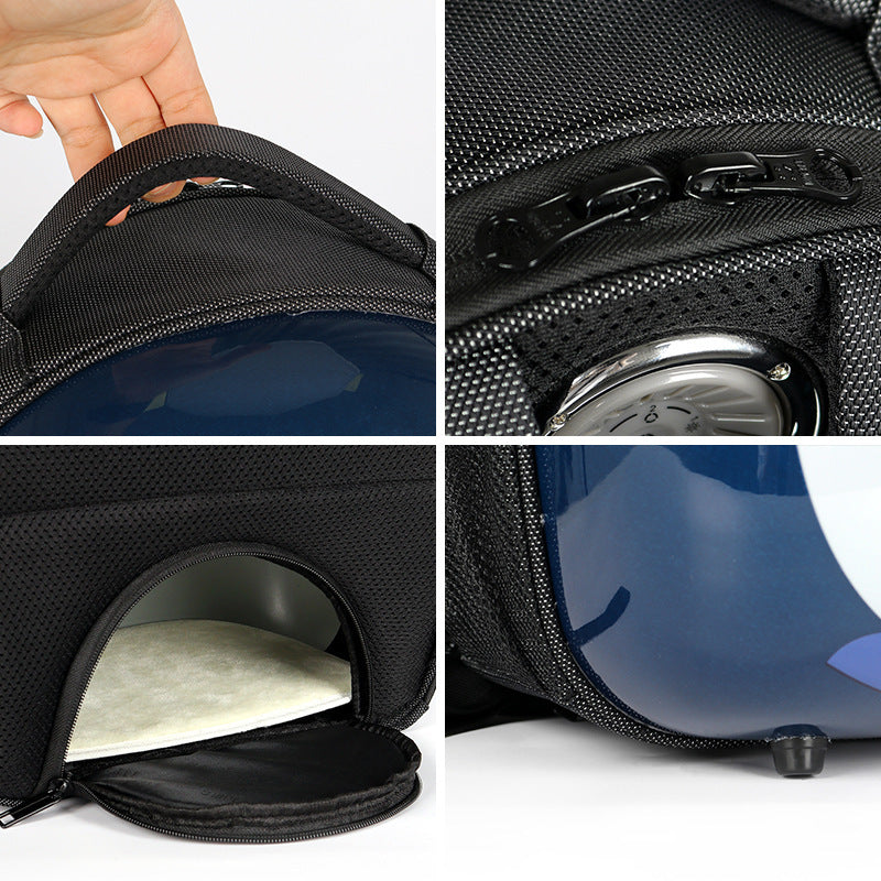 Going Out Intelligent Temperature Control Double Shoulder Transparent Space Capsule Cat Bag - CAPTURE360 5 CAPTURE360