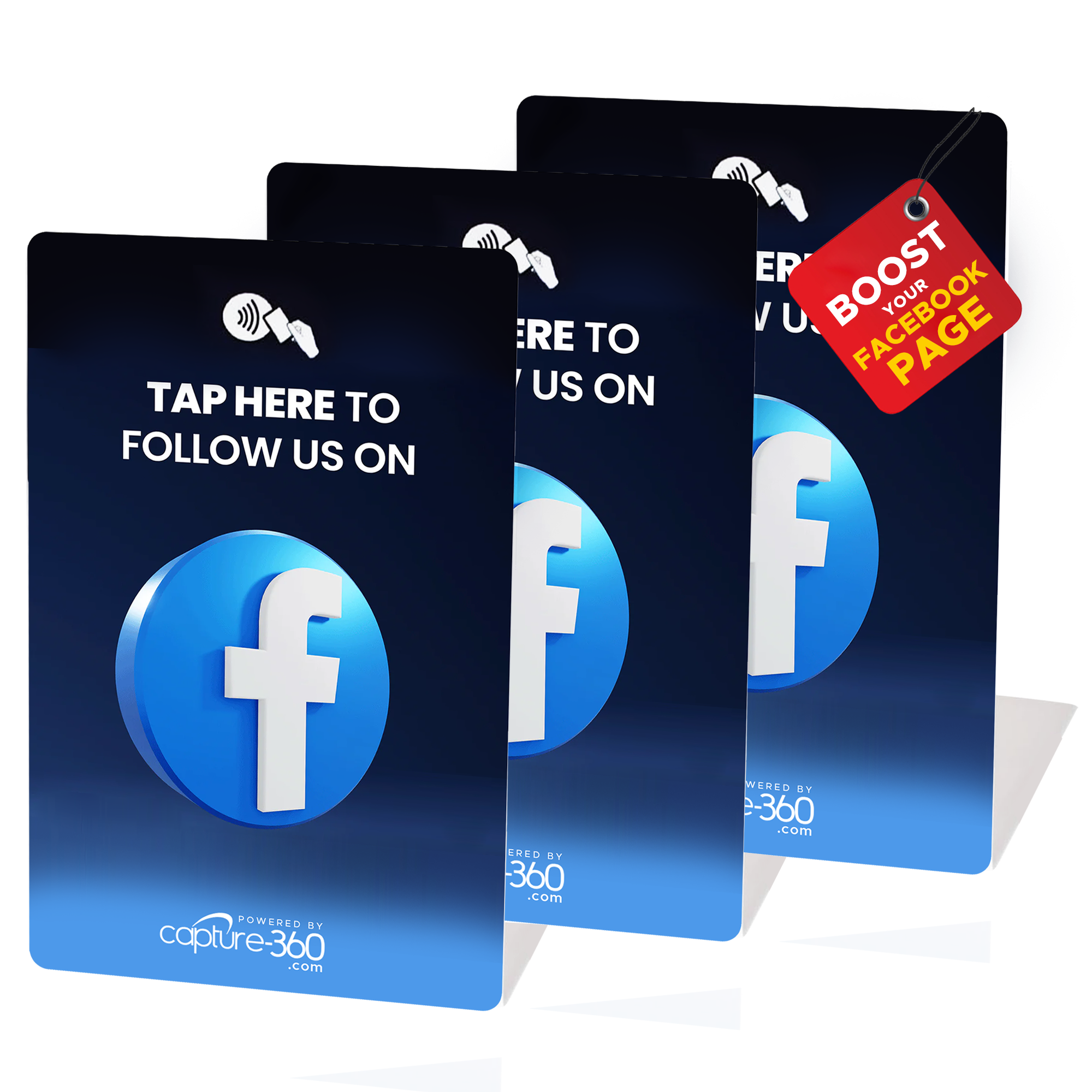 Follow Us On Social Media - Facebook Stand - CAPTURE360 CAPTURE360