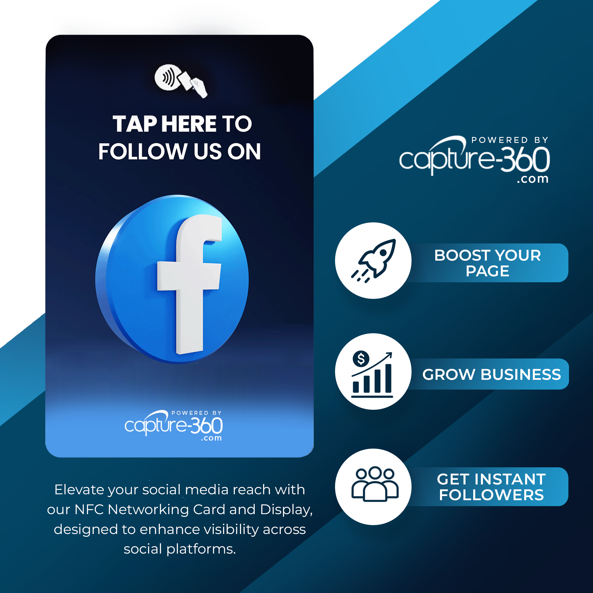 Follow Us On Social Media - Facebook Card - CAPTURE360 CAPTURE360