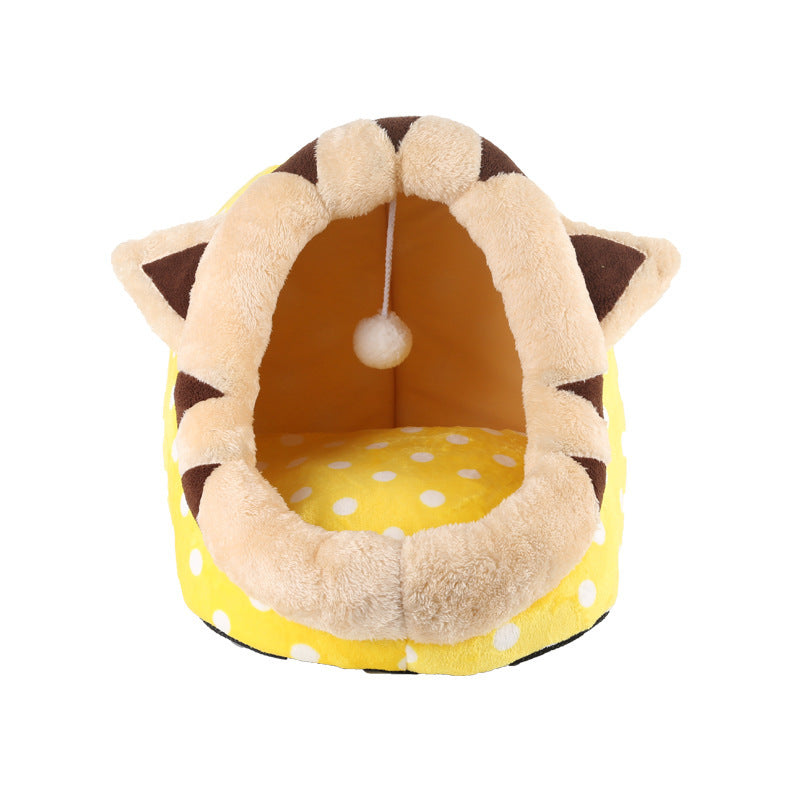 Cat Bed Indoor Soft Cats Houses Warm Cozy Cushion Bag Small Dog Removable Washable Tent Pet House Cat's Basket Pets Mat Supplies - CAPTURE360 5 CAPTURE360