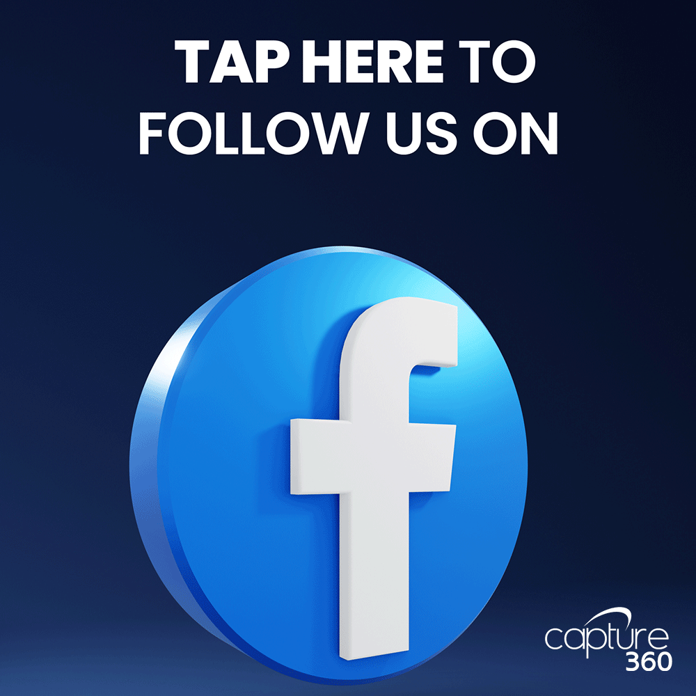 Follow Us On Social Media - Facebook Stand - CAPTURE360 CAPTURE360