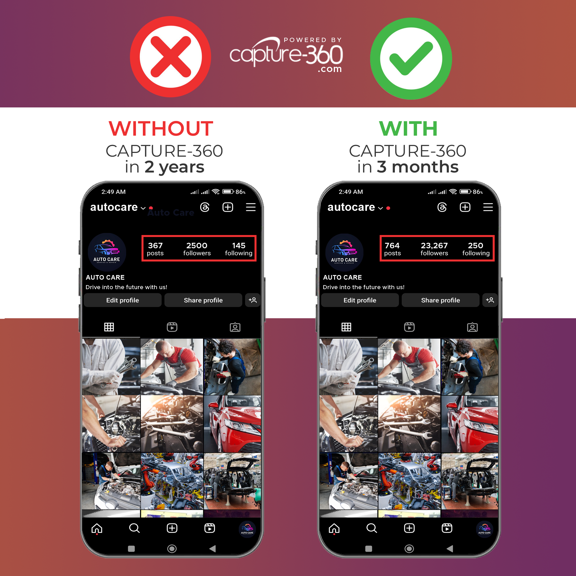 Follow Us On Social Media - Instagram Stand - CAPTURE360 CAPTURE360