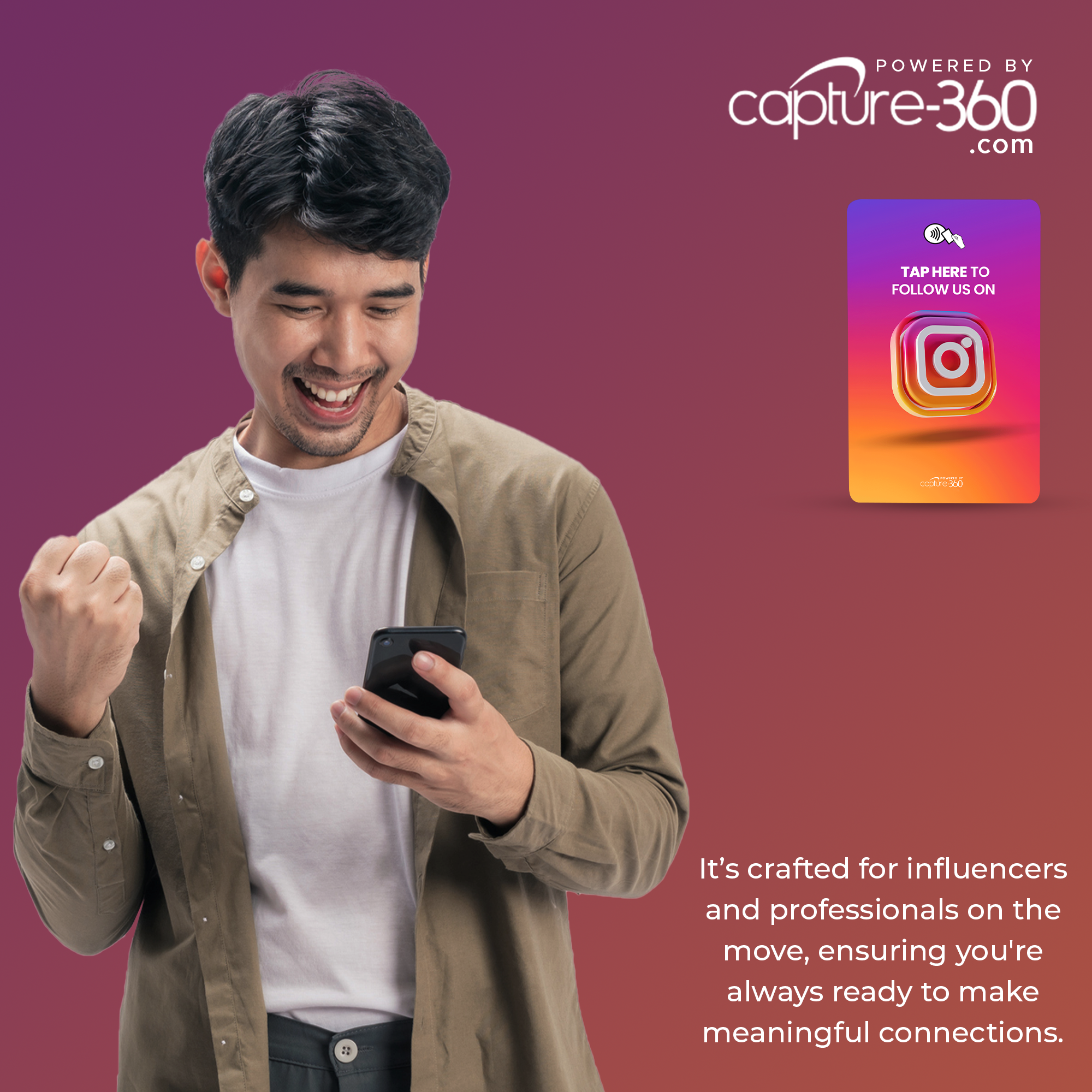 Follow Us On Social Media - Instagram Card - CAPTURE360 CAPTURE360