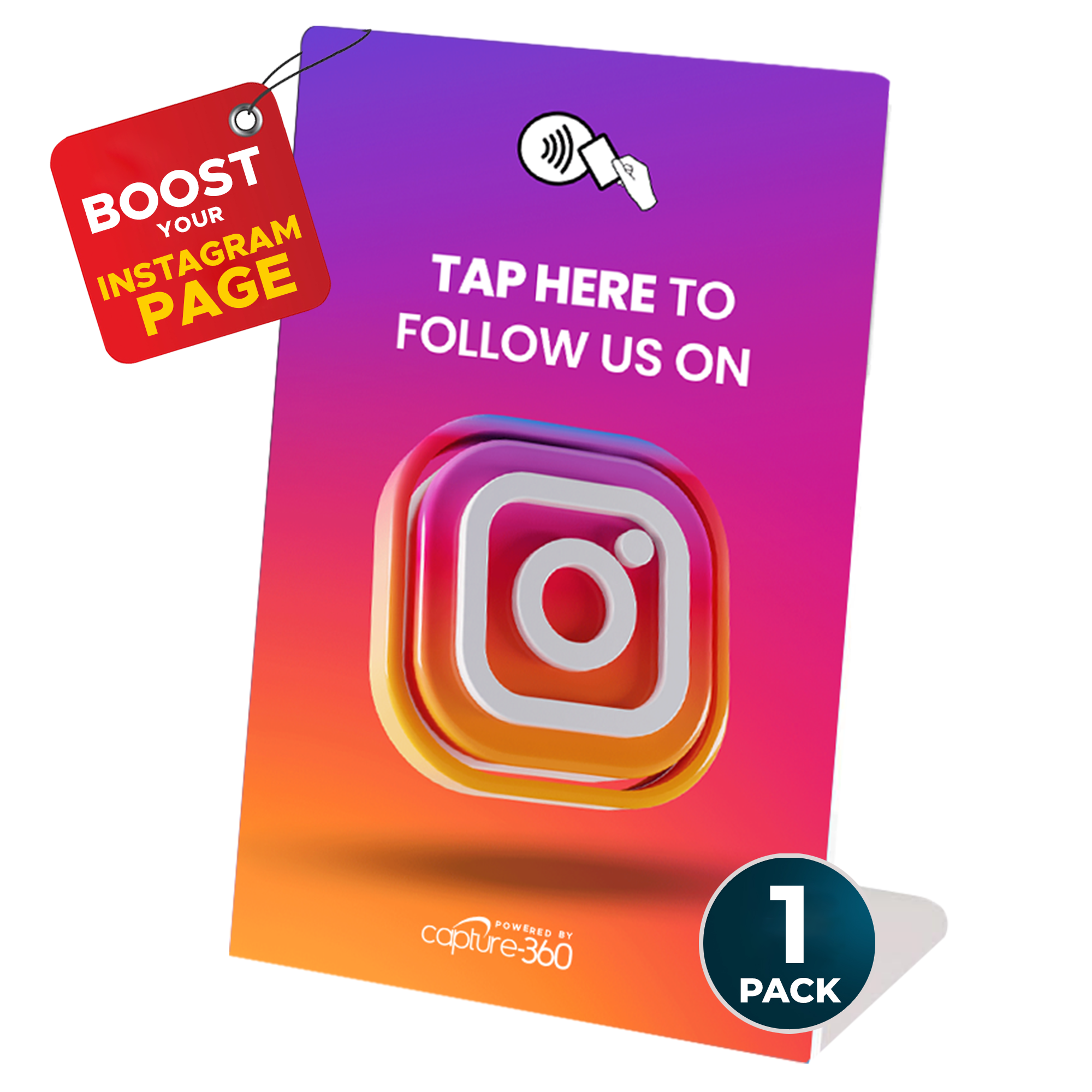Follow Us On Social Media - Instagram Stand - CAPTURE360 CAPTURE360