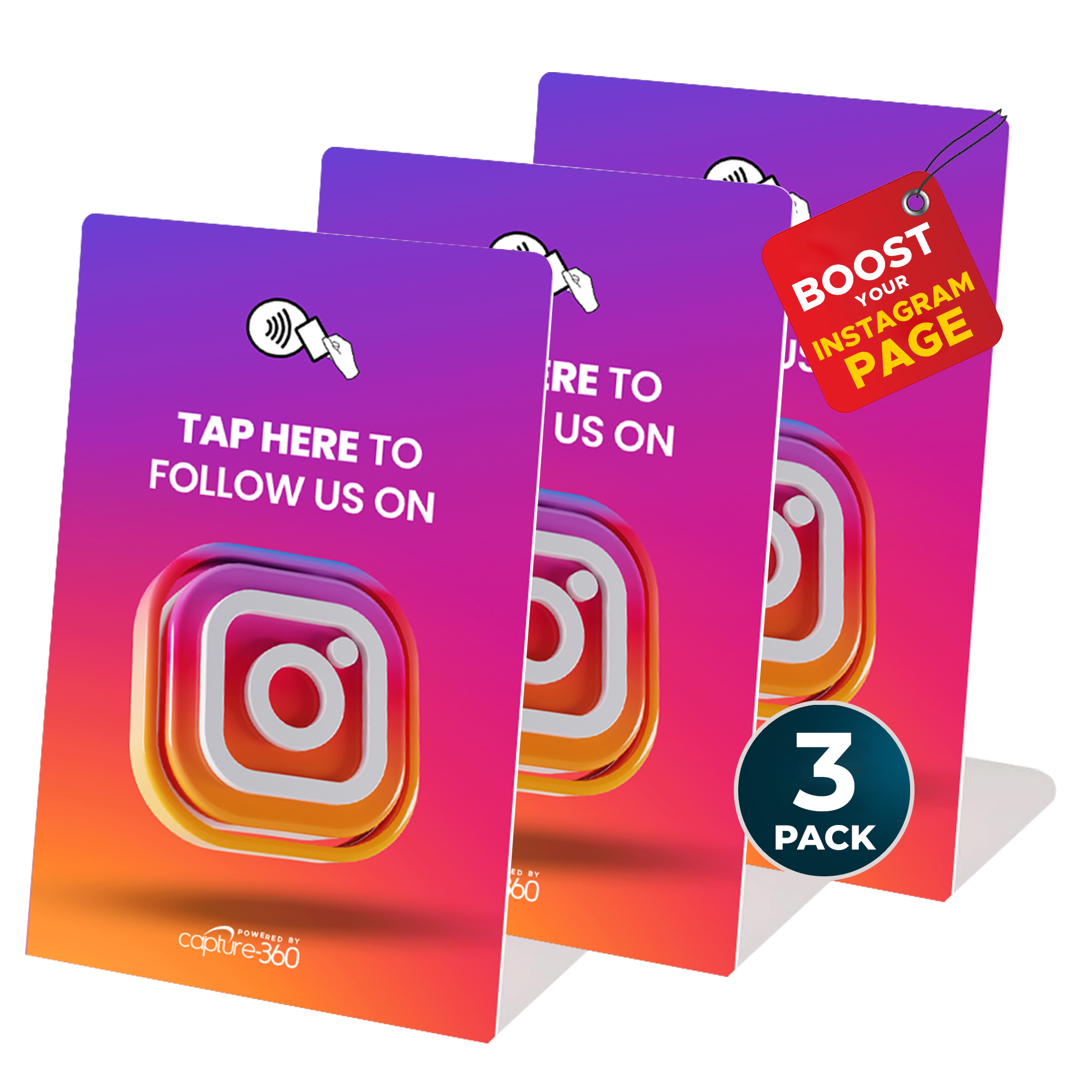 Follow Us On Social Media - Instagram Stand - CAPTURE360 CAPTURE360