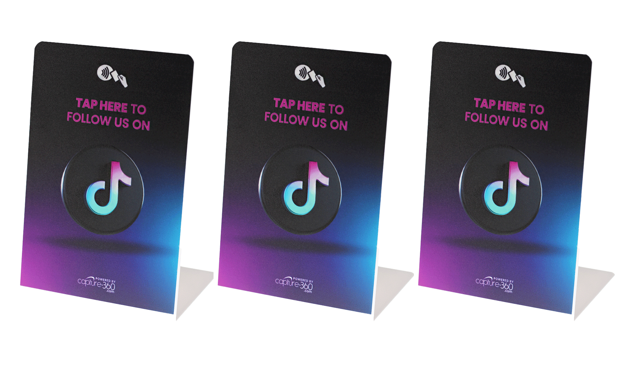 Follow Us On Social Media - TikTok Stand - CAPTURE360 CAPTURE360