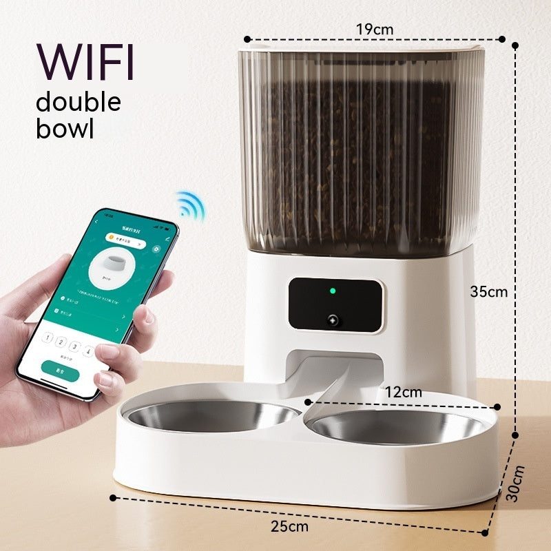 Automatic Pet Feeder Cat Intelligent Remote Control Cat Food Dog Food Timing Quantitative Video Monitoring Pet Feeding Machine - CAPTURE360 5 CAPTURE360