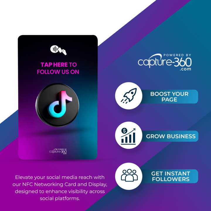 Follow Us On Social Media - TikTok Card - CAPTURE360 CAPTURE360