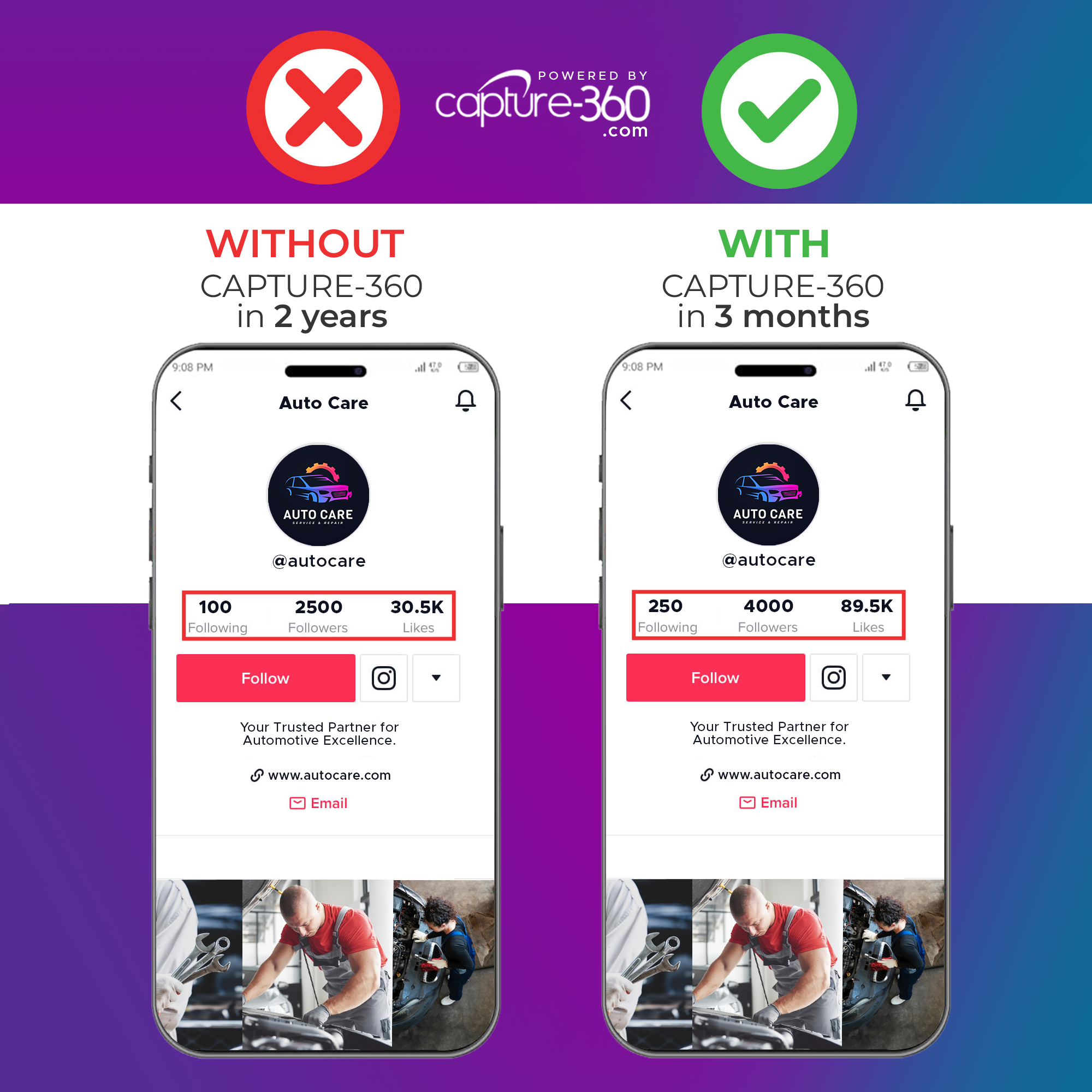 Follow Us On Social Media - TikTok Card - CAPTURE360 CAPTURE360
