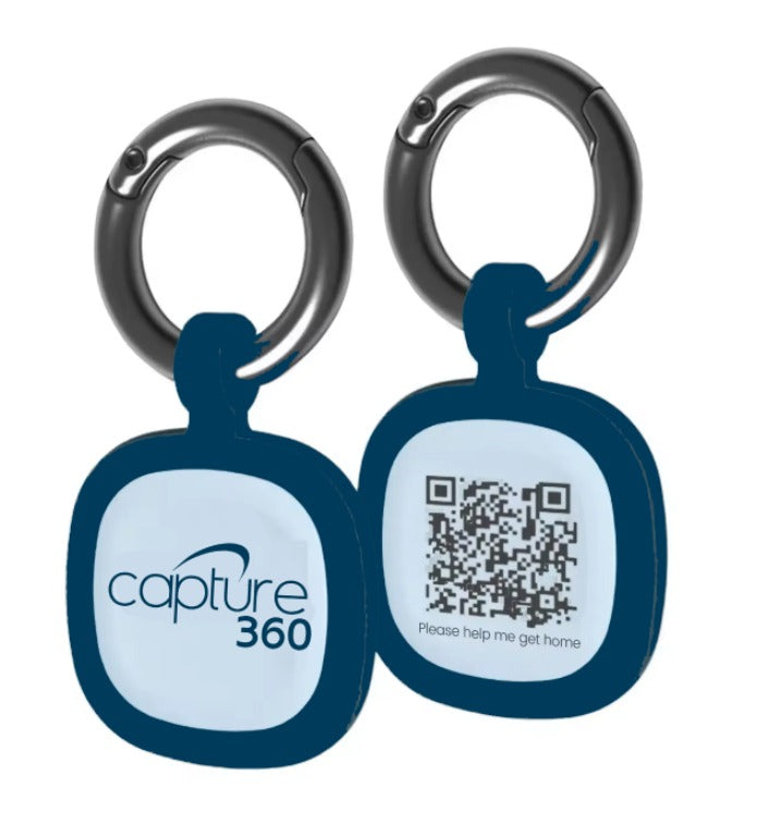 Capture 360 Silent Silicone Smart Pet ID Tag - With NFC & QR Code technology