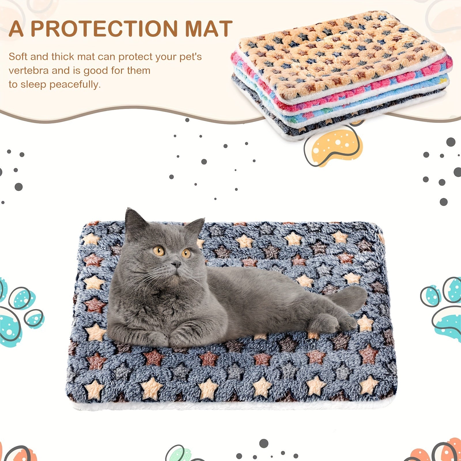 Pets Dog Bed Mat Crate Pad Soft Pet Bed Washable Crate Mat For Large Medium Small Dogs Reversible Fleece Dog Crate Kennel Mat Cat Bed Liner Super Soft Fluffy Premium Fleece Pet Blanket - CAPTURE360