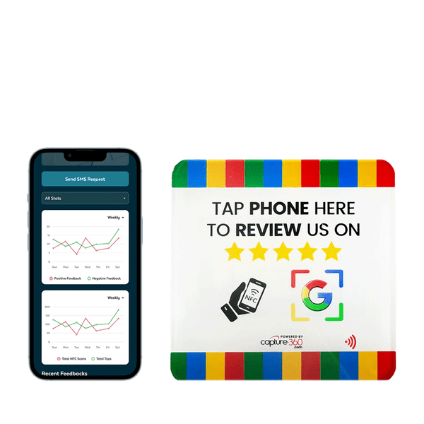 Custom Made Google Review Cards for Business - Capture 360 – CAPTURE360